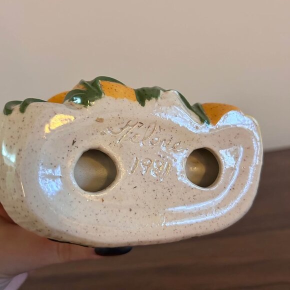 Vintage 70s Mushroom Ceramic Napkin Holder Vintage Merry Mushroom Cottagecore - Picture 5 of 7